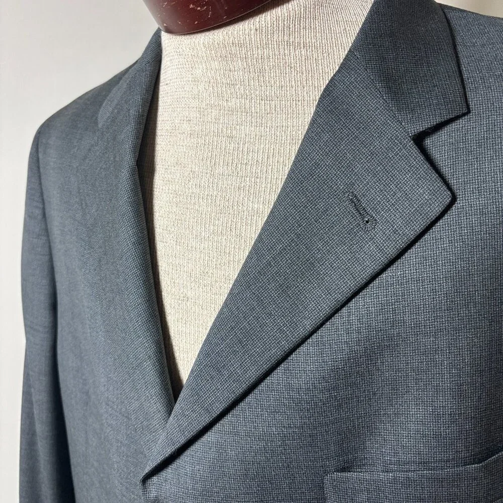 Coppley Ermenegildo Zegna Wool Sport Coat Gray Single Breasted Mens Size‎ 40R